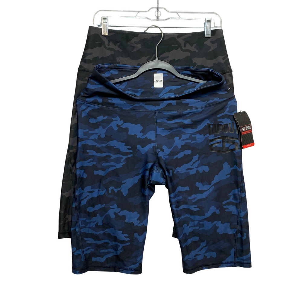 Lot Of 2 Tapout Bike Shorts Womens XL Multi Camo WWE Official Merchandise Bundle